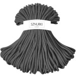 Sznurki Outlet Pleciony 9mm 100m Grafitowy