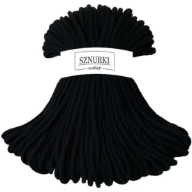 Sznurki Outlet Pleciony 9mm 100m Czarny