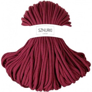 Sznurki Outlet Pleciony 9mm 100m Czerwone wino