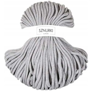 Sznurki Outlet Pleciony 9mm 100m Jasny szary