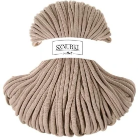 Sznurki Outlet Pleciony 9mm 100m Piaskowy