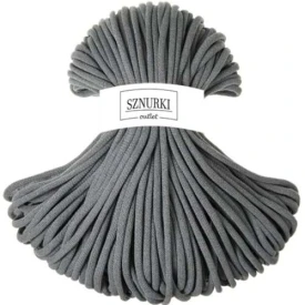 Sznurki Outlet Pleciony 9mm 100m Stalowy