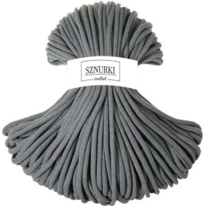 Sznurki Outlet Pleciony 9mm 100m Stalowy