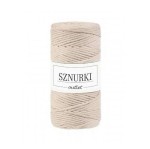 Sznurki Outlet Skręcany 3mm 100m Beżowy