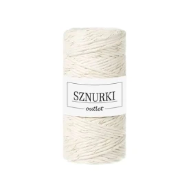 Sznurki Outlet Skręcany 3mm 100m Naturalne złoto