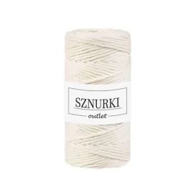Sznurki Outlet Skręcany 3mm 100m Naturalny