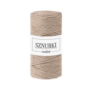 Sznurki Outlet Skręcany 3mm 100m Piaskowy
