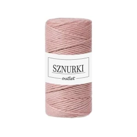Sznurki Outlet Skręcany 3mm 100m Różowe złoto