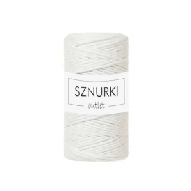Sznurki Outlet Skręcany 3mm 100m Złamana biel