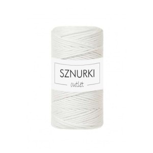 Sznurki Outlet Skręcany 3mm 100m Złamana biel