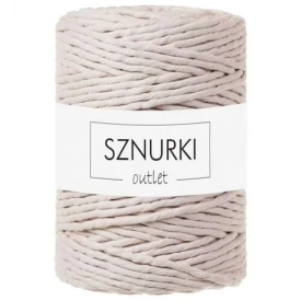 Sznurki Outlet Skręcany 5mm 100m Cielisty