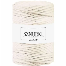 Sznurki Outlet Skręcany 5mm 100m Naturalny