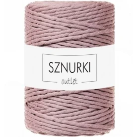 Sznurki Outlet Skręcany 5mm 100m Różowe złoto