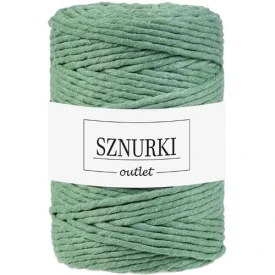 Sznurki Outlet Skręcany 5mm 100m Szałwia
