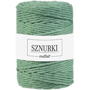 Sznurki Outlet Skręcany 5mm 100m Szałwia