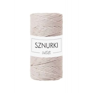 Sznurki Outlet Skręcany 3mm 100m Cielisty
