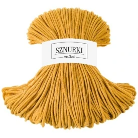 Sznurki Outlet Pleciony 3mm 100m Musztardowy