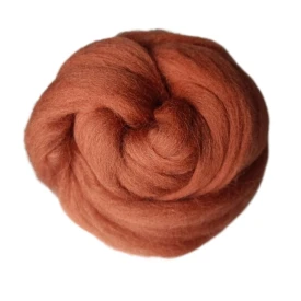 Wełna czesankowa Ceglany (50g - 500g)