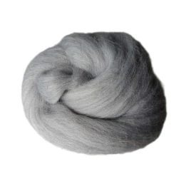 Wełna czesankowa Melanż Jasny szary (50g - 500g)