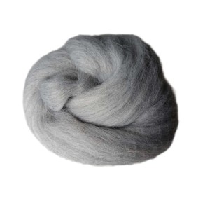 Wełna czesankowa Melanż Jasny szary (50g - 500g)