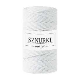 Sznurki Outlet 3PLY 3mm 100m Biały