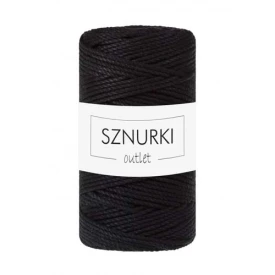 Sznurki Outlet 3PLY 3mm 100m Czarny