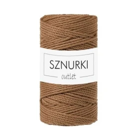 Sznurki Outlet 3PLY 3mm 100m Karmelowy