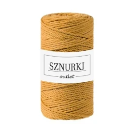 Sznurki Outlet 3PLY 3mm 100m Musztardowy