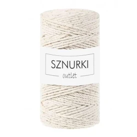 Sznurki Outlet 3PLY 3mm 100m Naturalne złoto