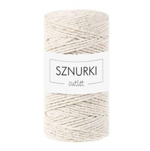 Sznurki Outlet 3PLY 3mm 100m Naturalne złoto