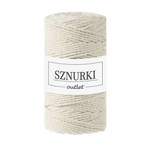 Sznurki Outlet 3PLY 3mm 100m Naturalny