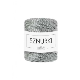 Sznurki Outlet 3PLY 3mm 50m Metaliczny srebrny
