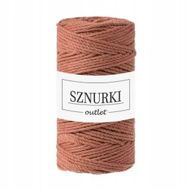 Sznurki Outlet 3PLY 3mm 100m Terracotta