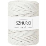 Sznurki Outlet 3PLY 5mm 100m Złamana Biel