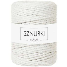 Sznurki Outlet 3PLY 5mm 100m Złamana Biel