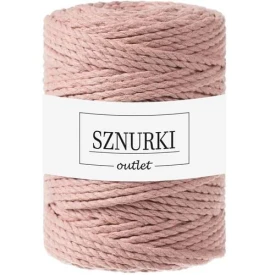 Sznurki Outlet 3PLY 5mm 100m Różowe Złoto