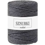 Sznurki Outlet 3PLY 5mm 100m Grafitowy