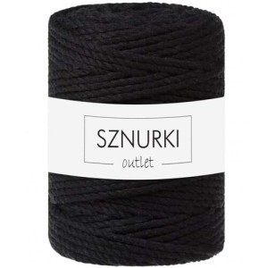Sznurki Outlet 3PLY 5mm 100m Czarny