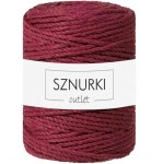 Sznurki Outlet 3PLY 5mm 100m Czerwone Wino