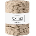 Sznurki Outlet 3PLY 5mm 100m Piaskowy