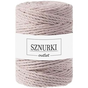 Sznurki Outlet 3PLY 5mm 100m Perłowy
