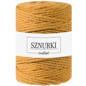 Sznurki Outlet 3PLY 5mm 100m Musztardowy