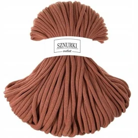 Sznurki Outlet Pleciony 9mm 100m Terracotta