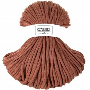 Sznurki Outlet Pleciony 9mm 100m Terracotta