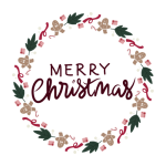 Świąteczne naklejki do rękodzieła Merry Christmas