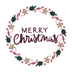 Świąteczne naklejki do rękodzieła Merry Christmas