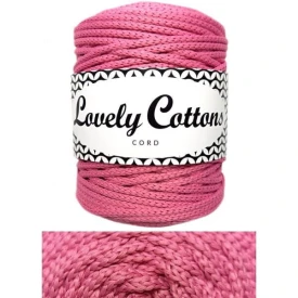 Lovely Cottons Sznurek Poliestrowy 3mm 100m Różowy