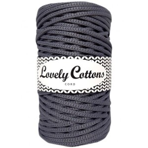 Lovely Cottons Sznurek Poliestrowy 5mm 100m Stalowy