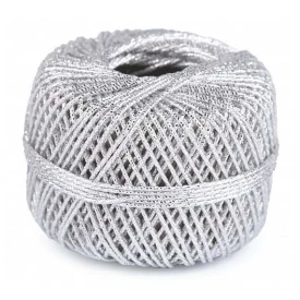 Sznurek metalizowany 1mm 20m SREBRNY