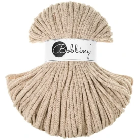 Bobbiny Ciepły Beż 5mm (pleciony)